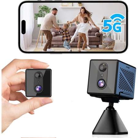 2026 Upgraded 4K Security Camera, 5GHz WiFi Indoor Camera, Free Cloud Storage, Home Security Camera with Night Vision, Motion Sensor, Long Battery Life, Motion Detection, Wireless Surveillance Cam