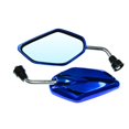 thumbnail image 1 of SPRING Motorcycle Rear View Mirrors High-Definition Glass Mirrors blue, 1 of 7