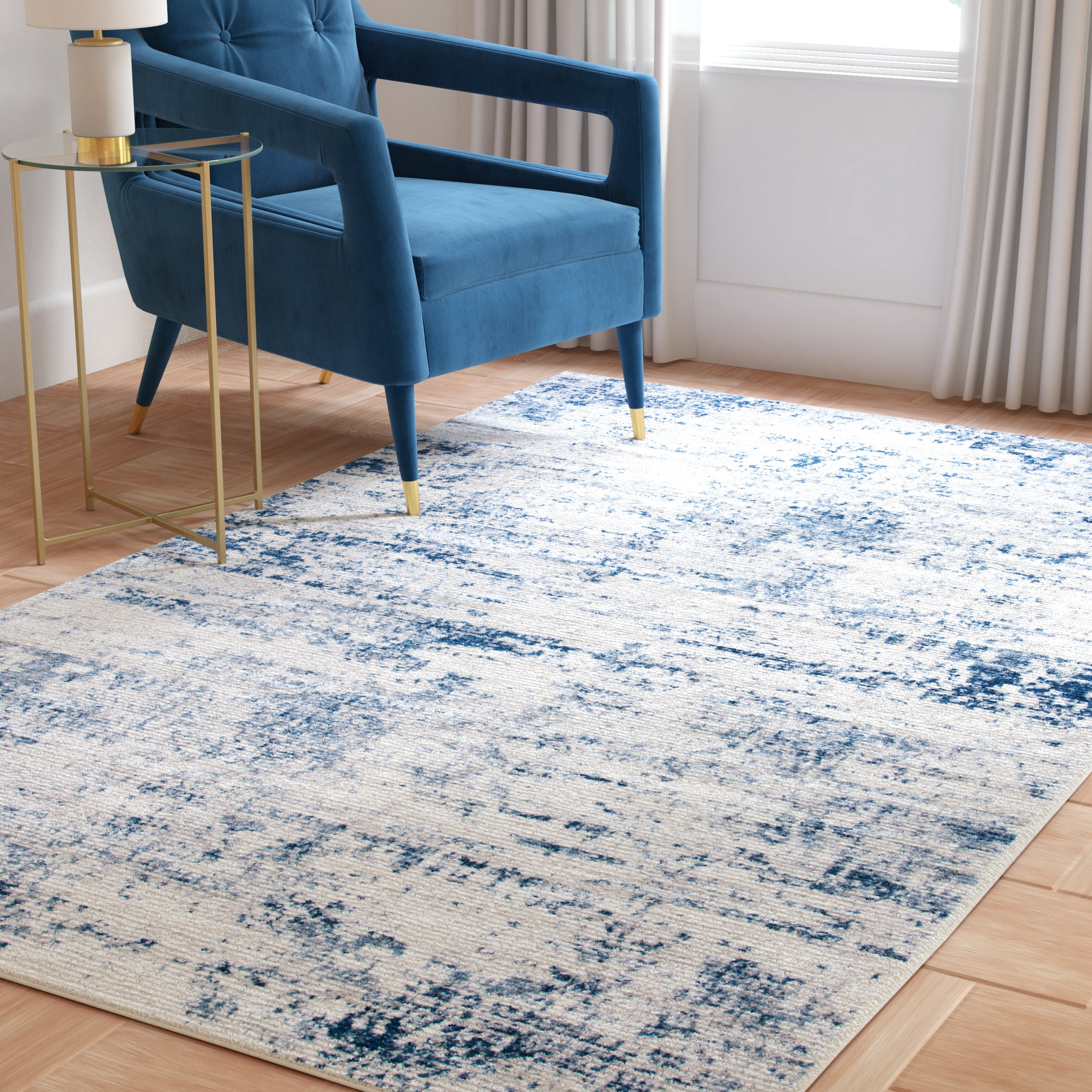 Safavieh Amelia Ian Abstract Area Rug, Ivory/Navy, 10' x 14'