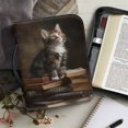 thumbnail image 6 of HELLHERO Cat Book Pattern Bible Cover for Christian Prayer Church, Portable Bible Covers PU Leather Lightweight Church Bible Bag, 6 of 12
