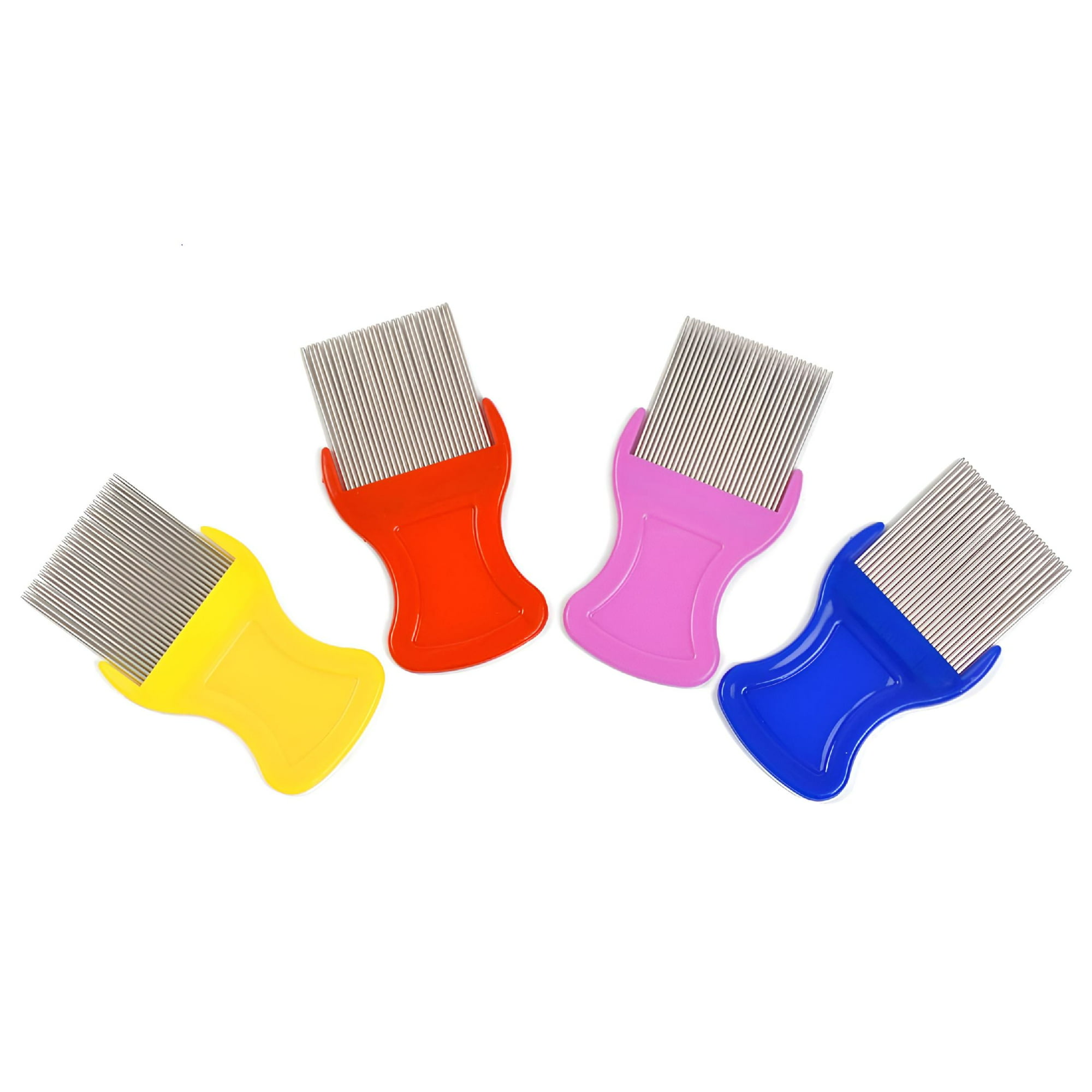 ACDANC 2026 New 4 Pcs Lice Comb Nit Comb Pet Hair Grooming Comb Removal Dandruff Comb with Metal Teeth for Home,Salon,Pet Grooming