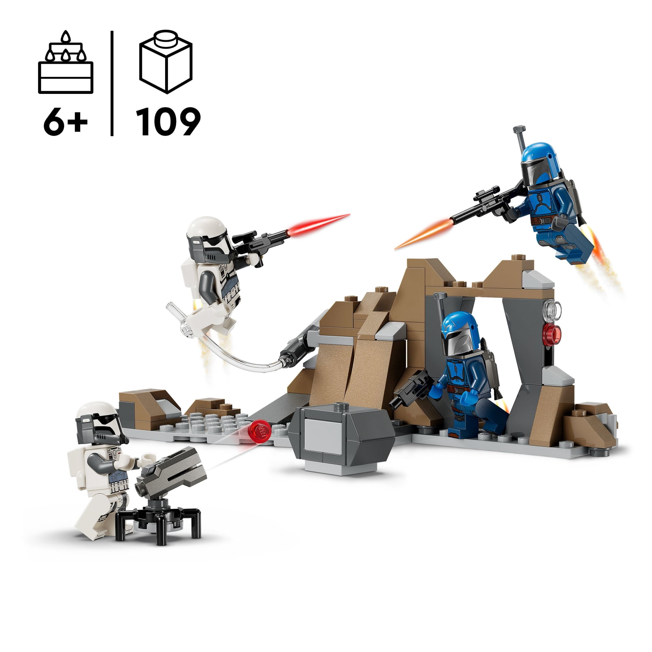LEGO Star Wars: The Clone Wars & The Mandalorian Gift Set - Contains 3 sets in 1 box - Birthday Gift for Kids, Ages 7+ - 66804
