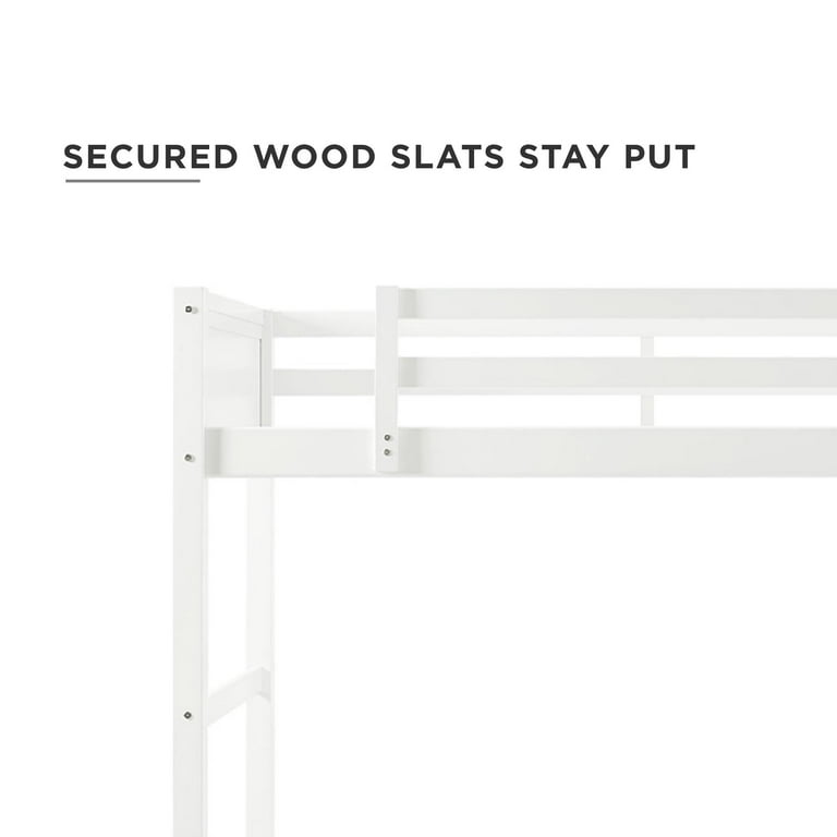 yyyrrr 2点 Your Zone Kiarah Twin Loft Bed with Ladder, White - Walmart.com