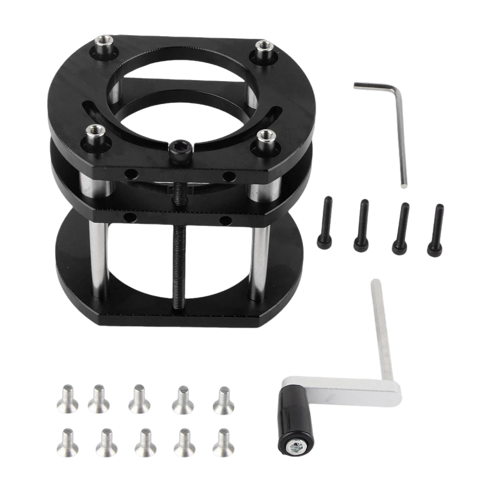 Colaxi Router Lift Router Table Lifting System Base Black Versatile Practical for 64-66mm Diameter Motors Engraving Tool