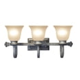 thumbnail image 2 of Woodbridge Lighting Dresden 3-light Steel Metal Bathroom Light in Marbled Bronze, 2 of 2