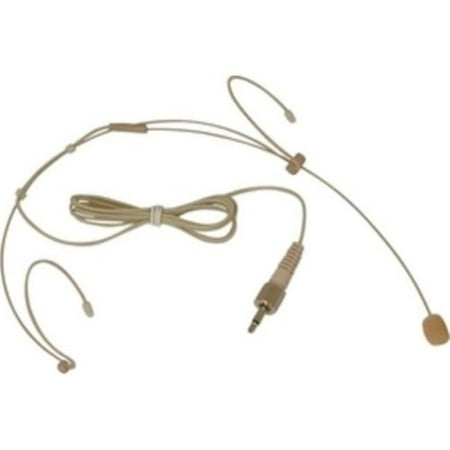 Condenser Headset Microphone Audio2000'S ACC6540H-02 Professional Miniature Condenser Headset Microphone with Screw-In with Collar ()