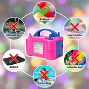 Electric Air Balloon Pump, Portable Dual Nozzle Electric Balloon Inflator for Party Wedding Decoration, 110V 600W Balloon Blower Pump Inflation