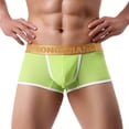thumbnail image 4 of B91xZ sous-Vêtements Confort Boxer Long, Vert G, 4 of 4