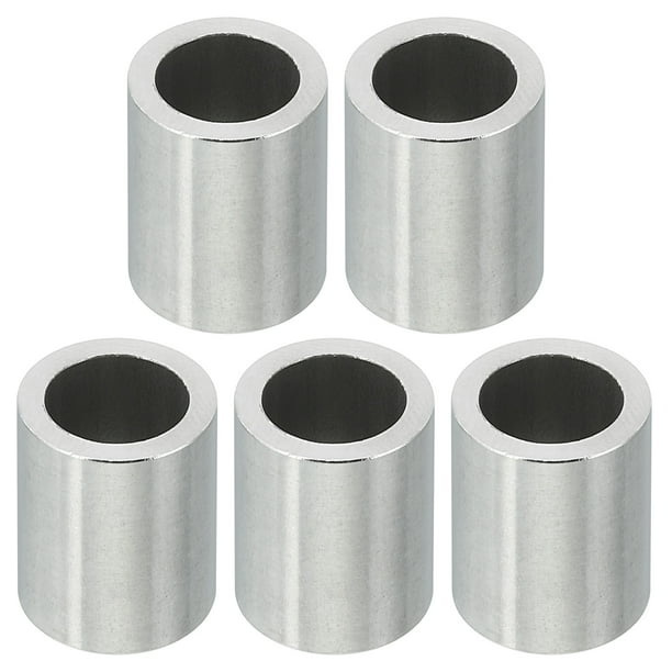 Espaciadores de Acero Inoxidable M10, 5 Pcs Espaciador de Metal Acero Inoxidable 10.2mm ID x 14mm OD x 16mm L para 3/8" M10