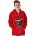 thumbnail image 3 of Sink or Swim Anchor Mermaid Tattoo Zip Up Hoodie Men's Women's Brisco Brands L, 3 of 6