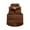 1#Coffee102, variant on Byoo Toddler Girls Corduroy Vest Solid Fleece Padded Zip Up Puffer Coat with Pockets Outerwear Windproof Winter Jacket