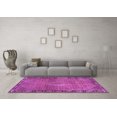 thumbnail image 3 of Ahgly Company Indoor Square Persian Purple Traditional Area Rugs, 3' Square, 3 of 4