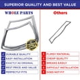 thumbnail image 3 of Whole Parts Refrigerator Door Gasket (Left Side, Gray Color) Part# W10830048 - Replacement and Compatible with Some Maytag, Whirlpool and Kenmore Refrigerators, 3 of 8