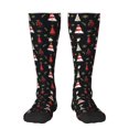 thumbnail image 1 of Fotbe Christmas Tree and Gold Socks Calcetas Divertidas Estampadas para Hombre y Mujer, Calcetas de Algodón hasta la Rodilla para Caminar, Correr, Enfermería y Embarazo, 1 of 6