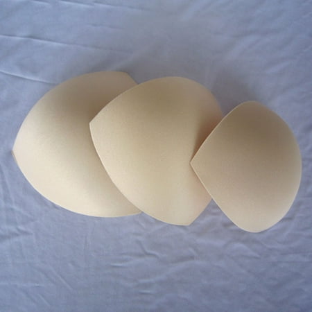 

3 Pair Soft Bra Inserts Pads Removable Sport Bra Cups inserts Mastectomy Bra Inserts For Bikini Top Swimsuit(Khaki)