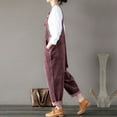 thumbnail image 6 of SNOWSONG Jumpsuits for Women, Corduroy Overalls for Women Casual Adjustable Jumpsuit with Pockets, Denim Jumpsuits, Baggy Jumpsuits for Women Red 5XL, 6 of 6