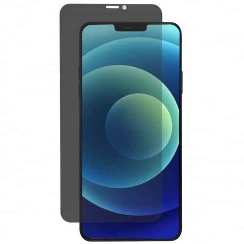 Tempered Glass Privacy Screen Protector for iPhone 12 Pro Max - Curved Anti-Spy Anti-Peep 3D Edge Case Friendly Q4J Compatible With iPhone 12 Pro Max