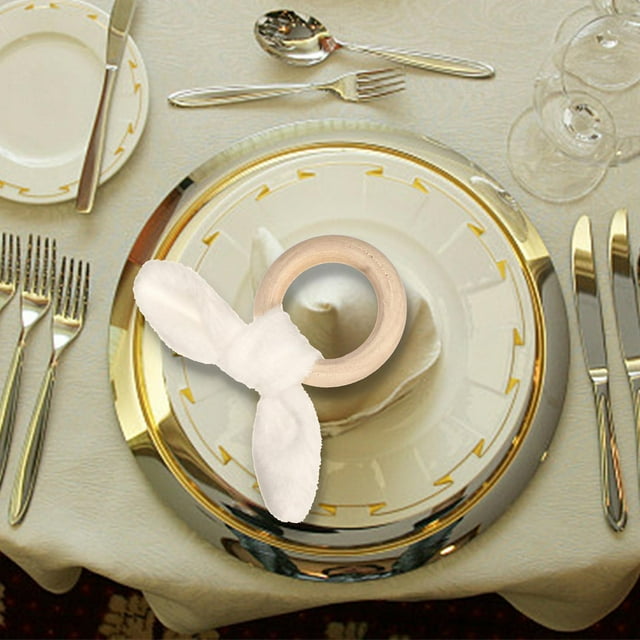 Easter Ears Napkin Ring Hotel Terrace Mouth Cloth Border Easter Series Napkin Buckle