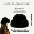 thumbnail image 2 of Faux Fur Bucket Hat, Cozy Fluffy Wide Brim Winter Hat for Women with Matching Scarf, Fuzzy Fashion Bucket Cap for Girls Women (Leopard print), 2 of 7