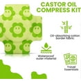 thumbnail image 2 of Organic Castor Oil Pack Wrap,Self-Adhesive, Flexible Highly Absorbent Castor Oil, 2 of 5