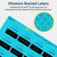 thumbnail image 5 of Avery Printable Square Labels, Bright Blue, 1.5" x 1.5", 800ct, 5 of 11