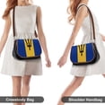 thumbnail image 4 of Barbados National Flag Vintage Crossbody Bag for Women Medium Leather Hobo Bags Shoulder Bag Classic City Leather Satchels, 4 of 8