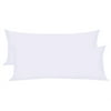 Unique Bargains 2 Pack Microfiber 600 Thread Count 100% Polyester Body Pillowcases White 20"x54" (2 Count)