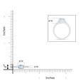 thumbnail image 3 of ANGARA Natural Oval Aquamarine Solitaire Ring with Diamonds in 14K White Gold for Women (Size-7x5mm) | March Birthstone, Birthday, Anniversary, Jewelry Gift for Women | Natural Aquamarine Ring, 3 of 7
