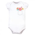 thumbnail image 4 of Little Treasure Baby Girl Cotton Bodysuit, Pant and Shoe 3pc Set, Flower Pocket, 3-6 Months, 4 of 4