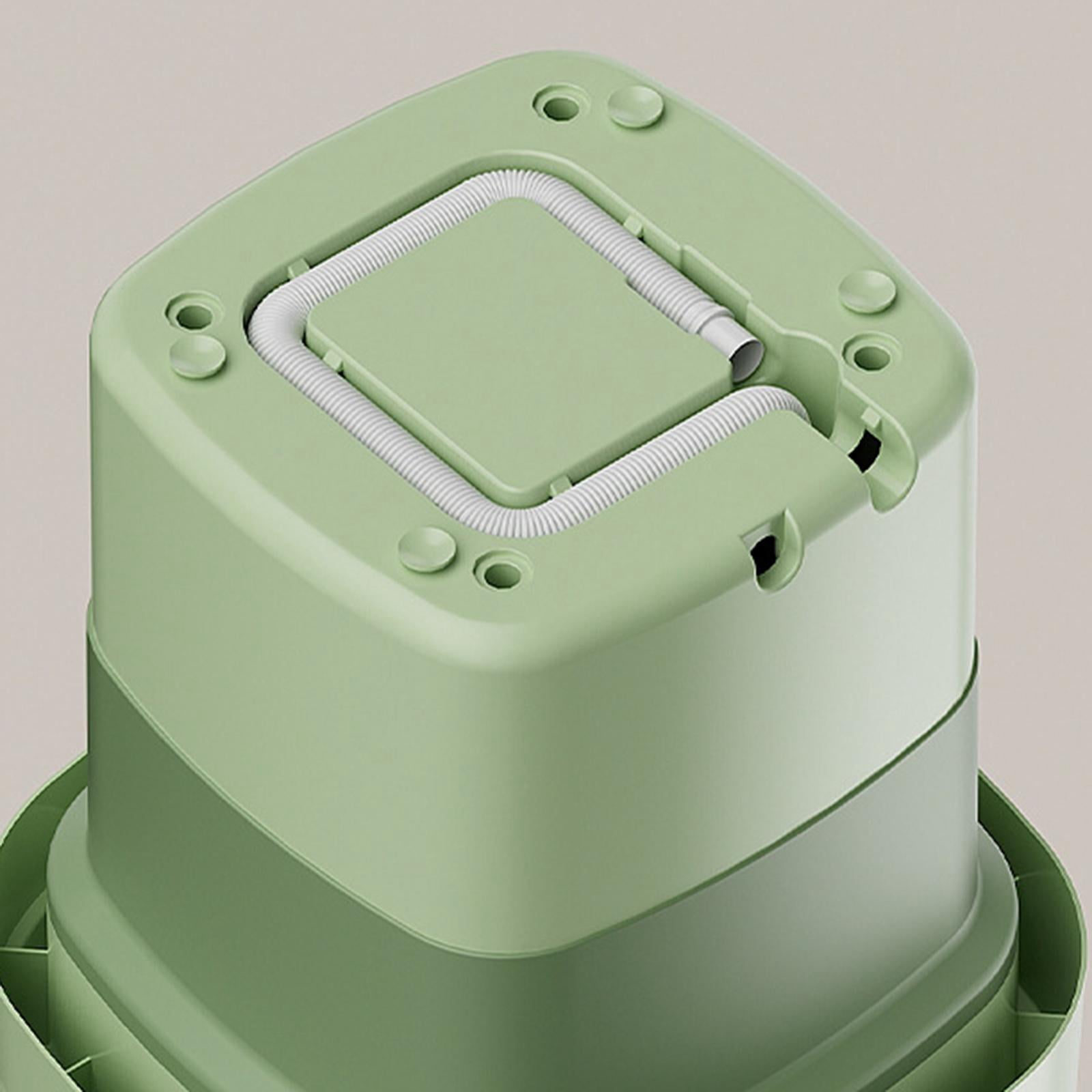 Portable Laundry Machine Folding Washing Machine Mini Portable Clothes Washer 8L Compact Small Washer for Home Apartment Laundry Underwear Green