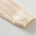 thumbnail image 4 of JOANKDMI Little Girls Pointelle Cardigan Sweaters Scalloped Trim Long Sleeve Button Up Knit Outerwear Coat Lightweight Casual Fall Spring Tops for Dress Wedding School Uniform, 4 of 6