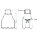 thumbnail image 2 of Kitchen apron cooking apron for women men adults waterproof oil black with pockets for home, garden, 2 of 5