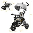 thumbnail image 2 of Gymax 6-In-1 Kids Baby Pushing Tricycle Detachable Bike w/ Canopy Bag, 2 of 10