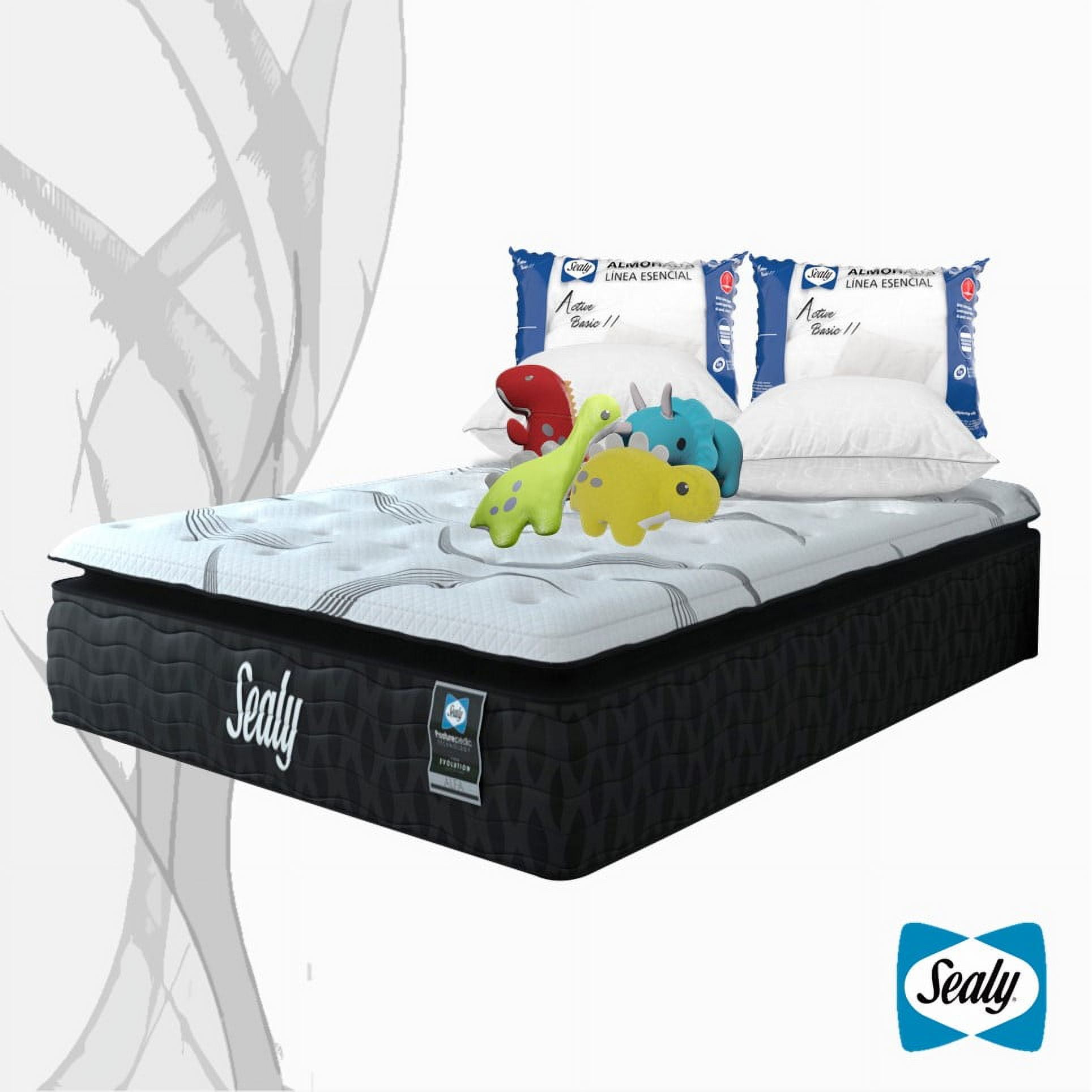 Colchón Rit Individual Sealy Evolution Almohadas Bodega