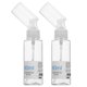 thumbnail image 2 of 1 juego de 2 botellas dispensadoras vacías de viaje con bomba, contenedor de cosméticos para viajes y uso diario (80 ml), 2 of 6