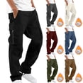 thumbnail image 7 of Chiccall Casual Cargo Pants for Men Fleece Lined Outdoor Hiking Pants for Men Athletic Joggers Pants with Multi-Pockets, 7 of 7