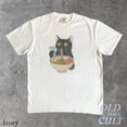 thumbnail image 2 of Cat Rahmen Unisex T-shirt, Cat Eating Ramen Funny Shirt, Graphic Tee for Cat Lovers, Vintage Kitty Top, Cool Casual Cat Print Shirt, 2 of 6
