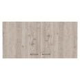 thumbnail image 1 of TUHOME Napoles Wall Cabinet - White/Light Gray Engineered Wood, 1 of 9