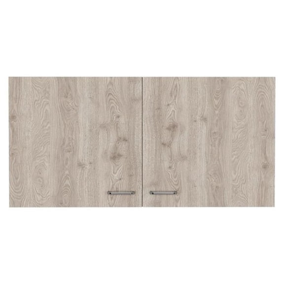 Napoles 39" W Double Door Wall Cabinet White - Light Grey