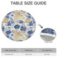 thumbnail image 6 of Pioneer Flower Floral Print Pattern Round Fitted Tablecloth with Elastic Edge,Dining Table Cover Waterproof,Outdoor Round Tablecloth for Camping,Dining,Indoor and Outdoor, 6 of 7