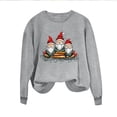 thumbnail image 5 of PNTUTB Women's Fashion Santa Claus Pattern Print Casual Crewneck Long Sleeve Loose Pullover Hoodless Sweatshirt, 5 of 6