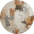 thumbnail image 2 of Addison Rugs Mayfield Premium Machine Washable Transitional Abstract Ivory Round Rug, 8' x 8', 2 of 6