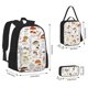 thumbnail image 2 of Fotbe Mushrooms And Butterflies Set Escolar 3 en 1 para Niños - Mochila Duradera con Lonchera Aislante y Estuche para Lápices - Mochila Escolar para Niños y Niñas, 2 of 7