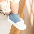 thumbnail image 2 of Splozh Infant Sneakers Baby Sock Shoes Breathable Soft Bottom Toddler Learning Shoes Floor Socks First Walking Shoes Grey,US 9, 2 of 4