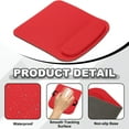 thumbnail image 3 of Uxcell Ergonomic Mouse Pads, Gel Mouse Pads with Wrist Rest Support Memory Foam Computer Mat with Non-Slip Base Red, 3 of 7
