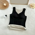 thumbnail image 6 of Baqcunre Women's Sleeveless Bra Thermal Undershirts with Lace V Neck Vests Warm Thermal Tank Top Thermal Shirts for Women Womens Long Sleeve Tops Tank Tops with Built In Bras,Black,Size L-3XL, 6 of 7