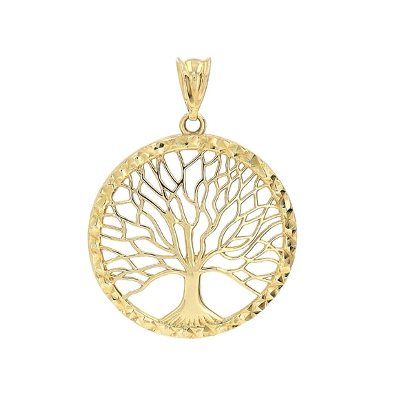 JTV 14k Yellow Gold Tree of Life Pendant