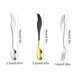 thumbnail image 4 of Billuyoard Cucharas de ensalada de frutas y postres, juego de soporte de cuchara de cisne de Metal, no es fácil de oxidar, conveniente para barra Mostrada, 4 of 6