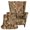 Dead Maple Leaf Pattern Design, variant on Pzuqiu Autumn Tree & Oak Leaf Camouflage Pattern Armchair Covers, Anti Dirt Wingback Chair Slipcover with High Elastic, 2-Piece Full Wrap Wing Chair Slipcovers