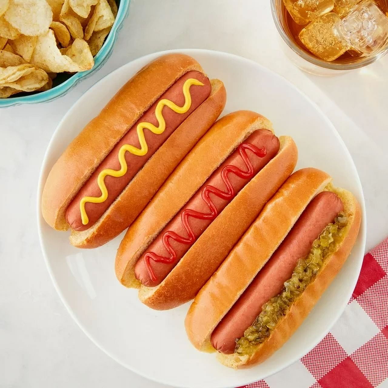 Marketside Brioche Hot Dog Buns, Shelf-Stable, Regular, 13.6 oz, 8 Count